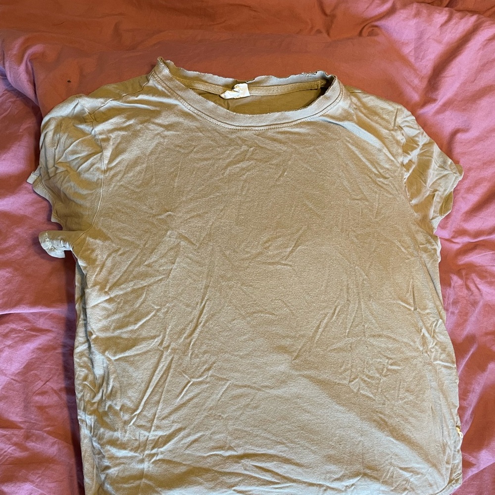 Easy Standard Casual Tan T-Shirt